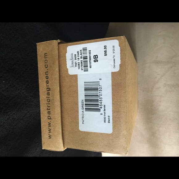 PATRICIA GREEN NIB AUTHENTIC BLACK GENUINE LEATHER ESPADRILLES SLIP ON - Picture 13 of 13